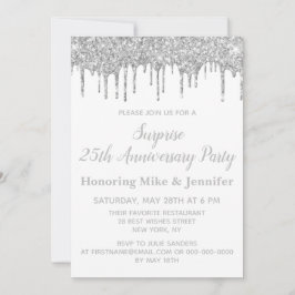 Party zum 25. Jubiläum von White and Silver Überra Einladung