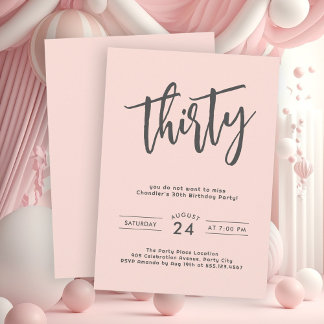 Party zum 30. Geburtstag Einladung