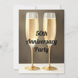 Party zum 50. Jahrestag Einladung