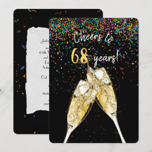 Party zum 68. Hochzeitstag Einladung