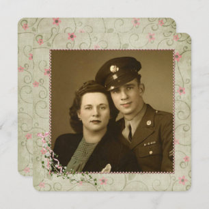 Party zum 70. Jahrestag mit Foto Einladung