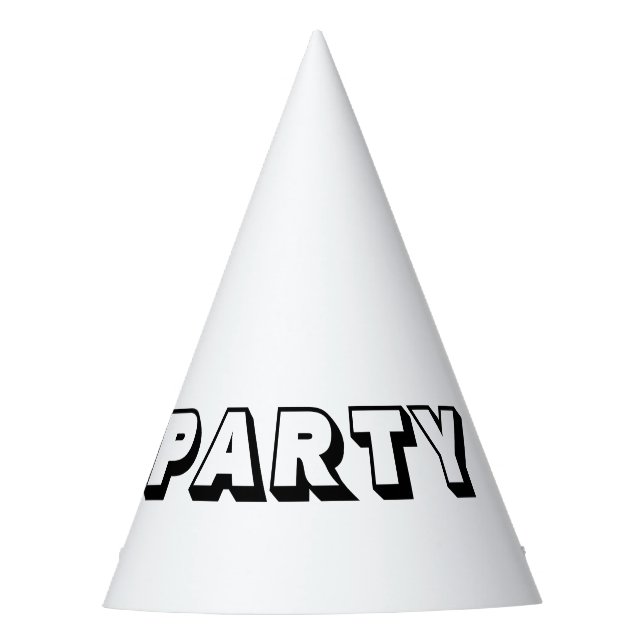 Party zum Anpassen der Farbe Partyhütchen (Vorderseite)