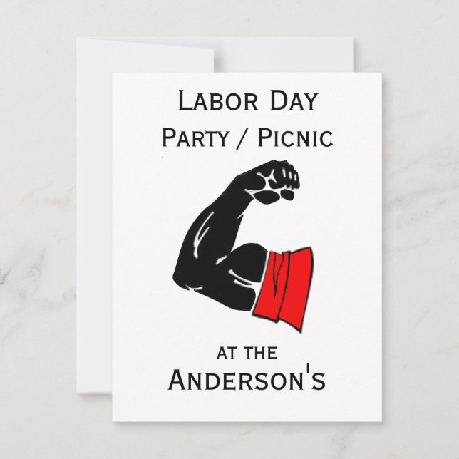 Party zum Arbeitstag lädt ein Einladung (Vorderseite)