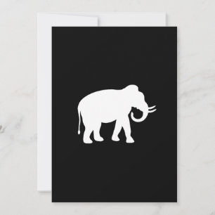 Party zum Austausch von Geschenken für weiße Elefa Einladung