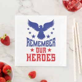 Party zum Gedenktag Napkins Serviette