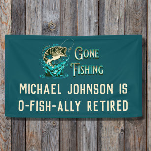 Party zum Ruhestand von Fischereifahrzeugen - Gone Banner