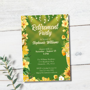 Party zum Sommerruhestand Einladung