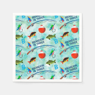 Party zum Thema Fischfang Serviette