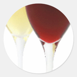 Partyalter Gläser Wein trinken Alkohol trinken Sch Runder Aufkleber