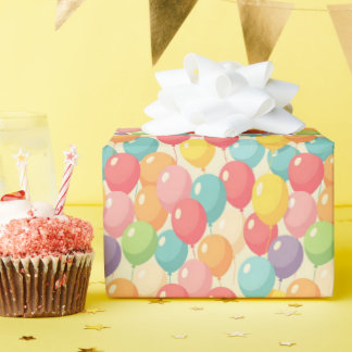 Partybälle in verschiedenen Farben Geschenkpapier