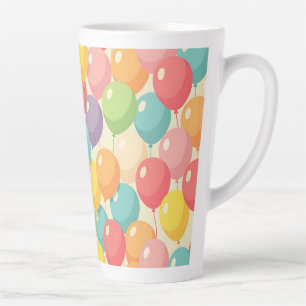 Partybälle in verschiedenen Farben Milchtasse