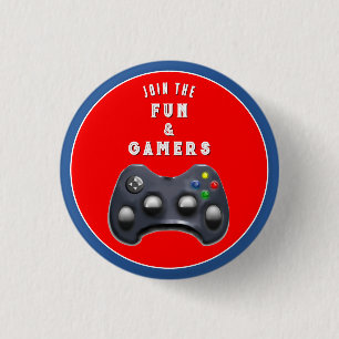 Partybegünstigungen für Gamer Button
