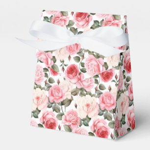 Partybunterbox mit rosa Rosen Geschenkschachtel
