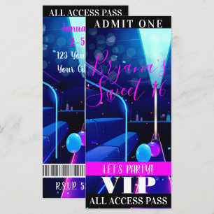 Partybus Sweet 16 All-Access-Pass VIP-Ticket