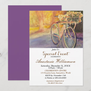 PARTYEVENT EINLADUNG FÜR RADFAHREN IM PARK