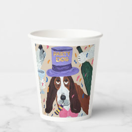 Partyhund Basset Hound Pappbecher