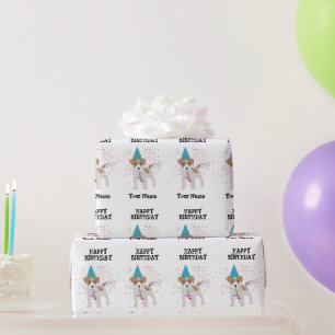 Partying für Hunde - Geburtsname Geschenkpapier