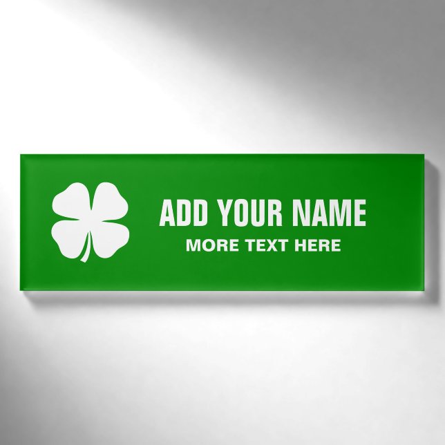Partymagnetische Namensumbauten Gewohnheits-St. Namenschild (Vorderseite)
