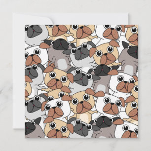 Partypugs Feiertagskarte
