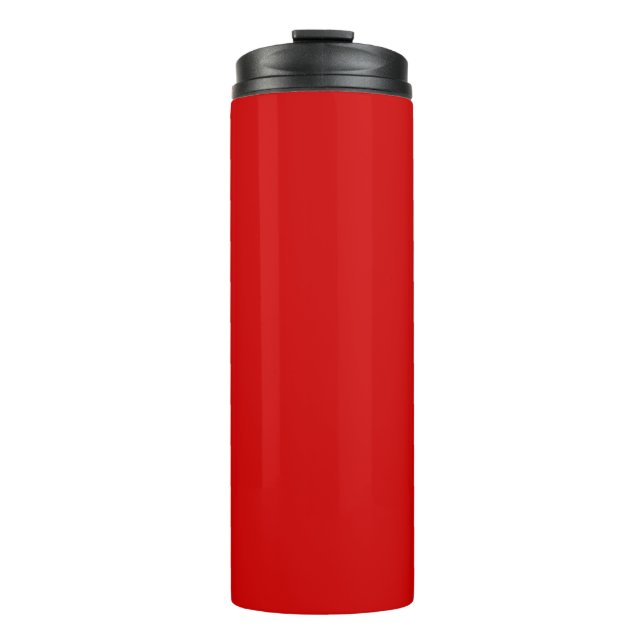 Partyrot einfarbig  thermosbecher (Vorderseite)