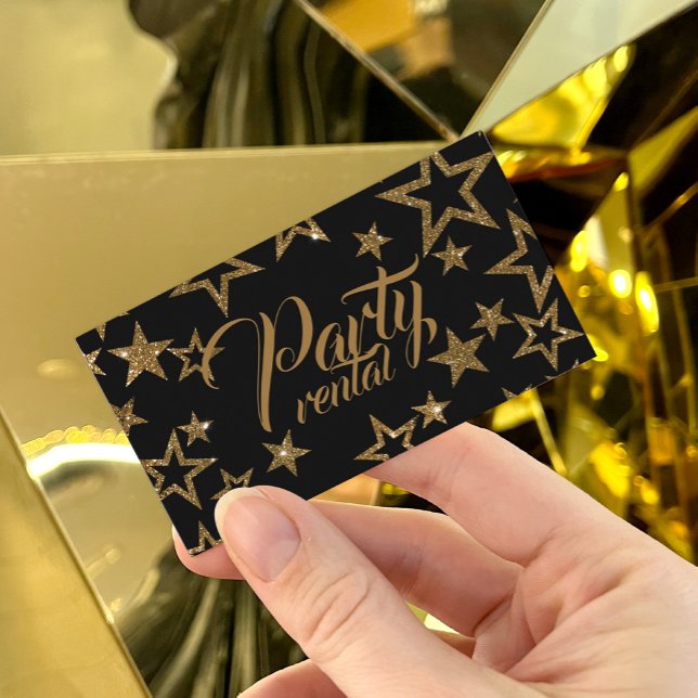 Partys Rental Catering Equipment Extravagant Star  Visitenkarte (Perfect for business)