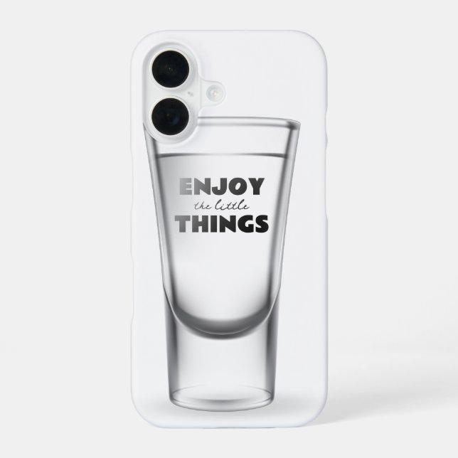 Partyschnapsglas mit Text iPhone 16 Hülle (Rückseite)