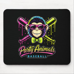 Partytier Baseball Affe Mousepad