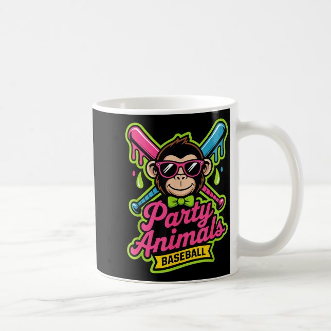 Partytier Baseball lustiger Affe lebendige Schleim Kaffeetasse (Rechts)