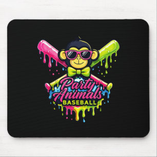 Partytier Baseball lustiger Affe Mousepad