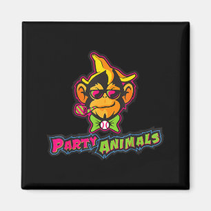 Partytier Baseballaffe Magnet