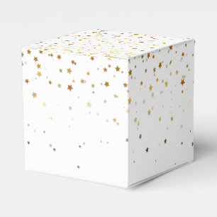 Partytüten-Box mit goldenen Sternen Geschenkschachtel