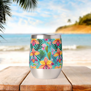 Paruline à vin à imprimé tropical