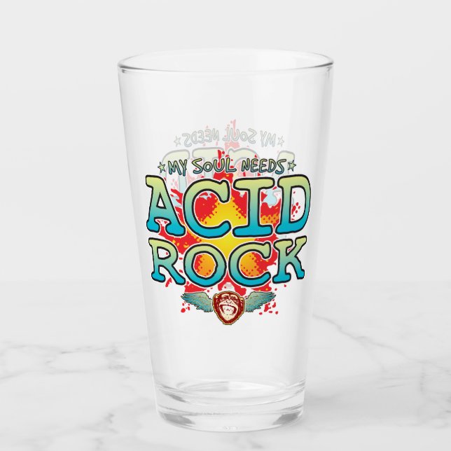 Paruline en verre d'âme de roche acide (Devant)