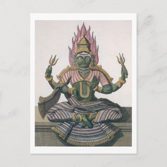 Parvati von "Voyage aux Indes et a la Chine" von Postkarte (Vorderseite)