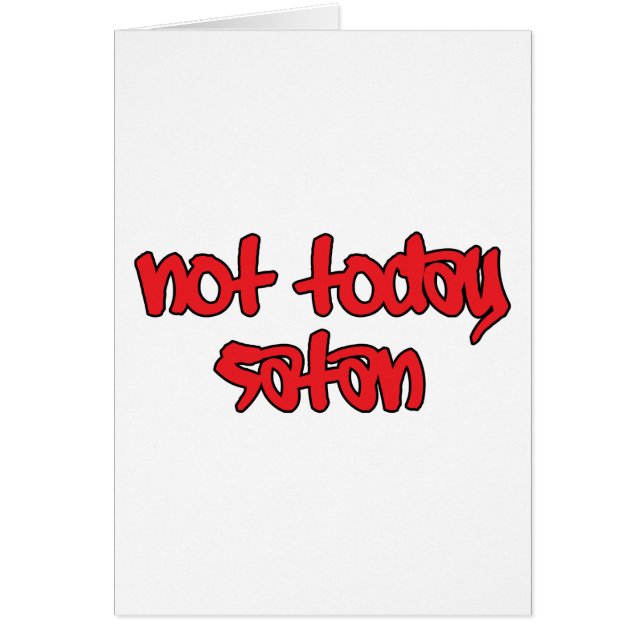 Pas aujourd'hui Satan (Devant)