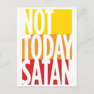Pas aujourd'hui Satan Pandemic Carte postale