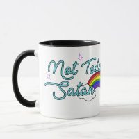 Pas aujourd'hui tasse de Satan