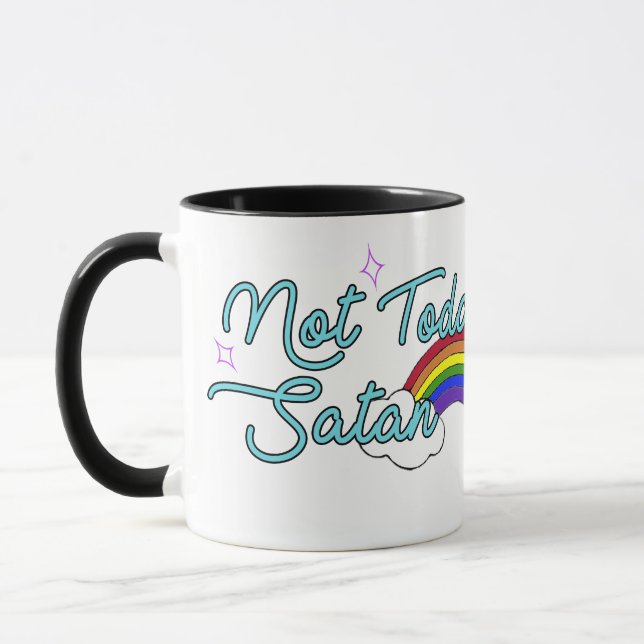 Pas aujourd'hui tasse de Satan (Gauche)