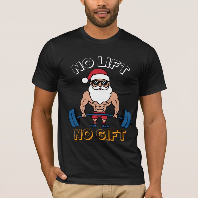 Pas D'Ascenseur Pas De T-shirt Cadeau De Noël Pour (Devant)