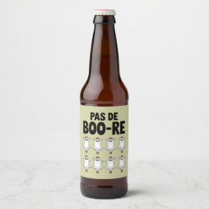 Pas de Boo-re Ballerina Ghost Halloween Spooky Bierflaschenetikett