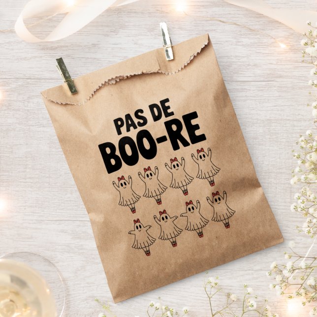 Pas de Boo-re Ballerina Ghost Halloween Spooky Geschenktütchen (Ausgeschnitten)