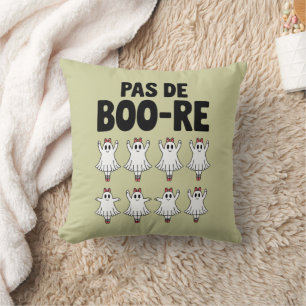 Pas de Boo-re Ballerina Ghost Halloween Spooky Kissen
