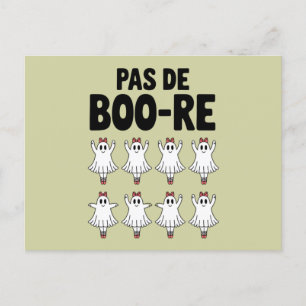 Pas de Boo-re Ballerina Ghost Halloween Spooky Postkarte