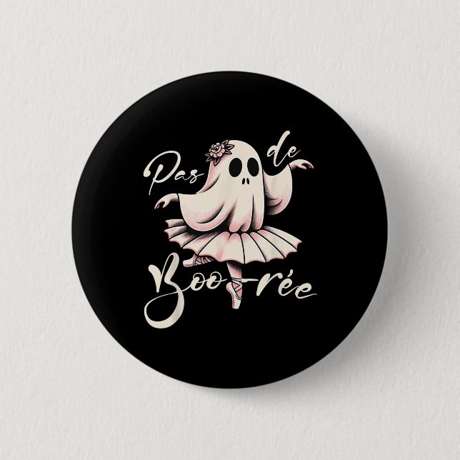 Pas De Boo-rée Ballet Dancer Ghost Dance Teacher H Button (Vorderseite)