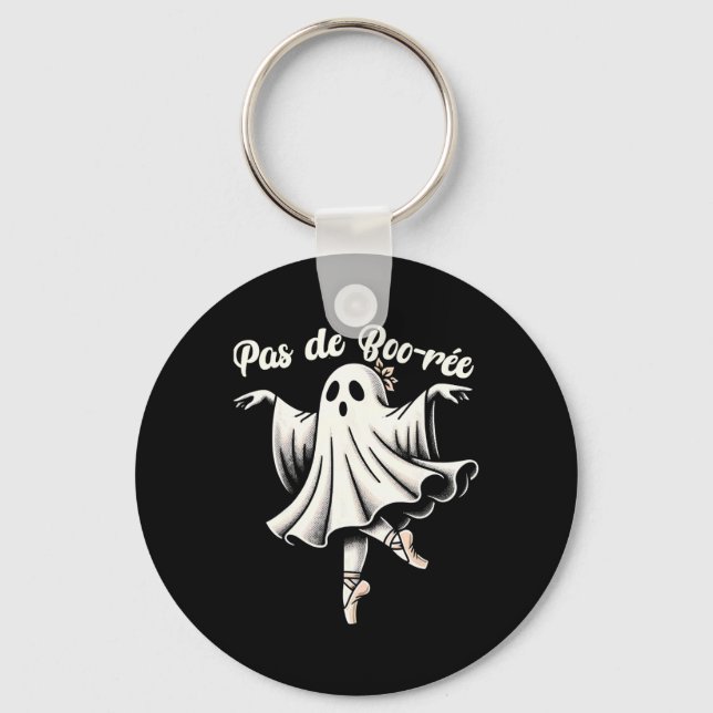 Pas De Boo-rée Ballet Dancer Ghost Dance Teacher H Schlüsselanhänger (Vorderseite)