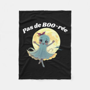 Pas De Boo-rée Funny Ballet Gastgeber Halloween-Ta Fleecedecke