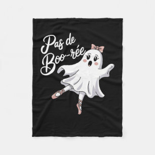 Pas De Boo-rée Funny Byllet Ghosts Halloween Dance Fleecedecke