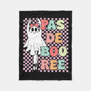 Pas De Boo-ree Funny Vintag Retro Style 70er 80er Fleecedecke