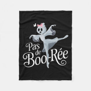 Pas De Boo-rée Ghost Ballet Dancer Halloween Dance Fleecedecke