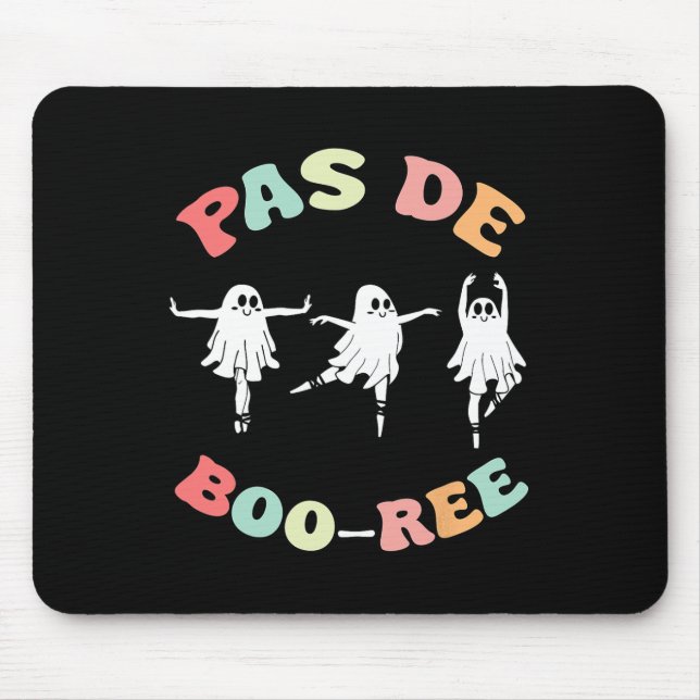 Pas De Boo-ree Ghost Ballet Dancer Halloween Dance Mousepad (Vorne)